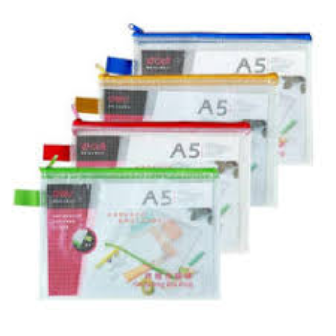 DELI GRIDDING ZIP BAG A5 5832